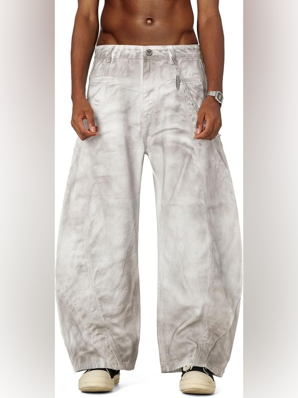 Aelfric Eden Light Gray Women's Wide Leg Jeans